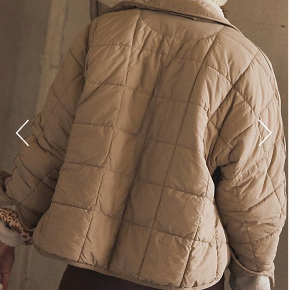 Free People Movement Pippa Packable Puffer Jacket in Doe - TAN NEUTRAL BROWN - Picture 5 of 8